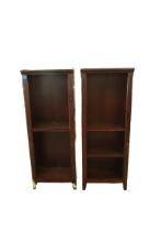 Pair of Mahogany Finish Book Shelves