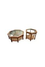 Glass Top Coffee Table & End Table