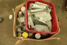 Box of Spray Paint & Misc
