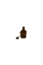 Antique Metal Cased Glass Flask