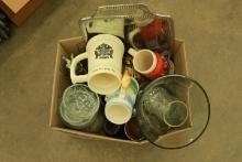 Box of Misc Glassware