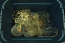 Box of Glassware & Collectibles