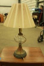 Glass & Brass Table Lamp