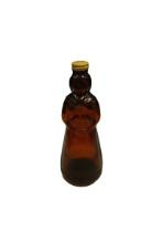 Amber Glass Syrup Jar