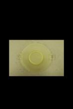 Amber Depression Glass Plate