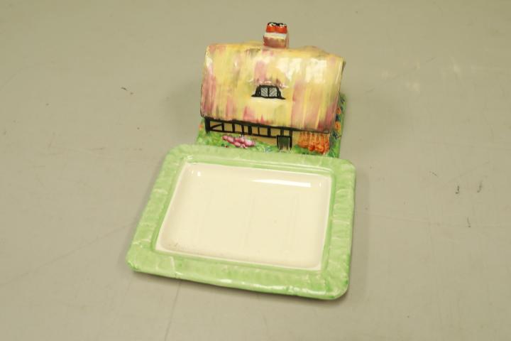 Old english Porcelain Cheese Box