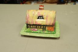 Old english Porcelain Cheese Box