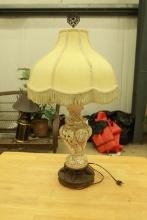 Brass & Porcelain Table Lamp