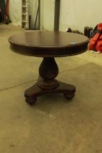 Modern Round Table with Pedestal Base