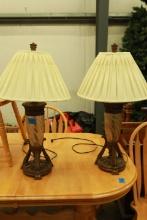 Pair of Modern Glass Table Lamps