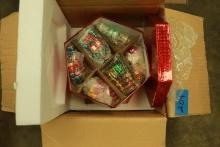 Box of Glass Christmas Ornaments