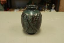 Signed Earthenware Vase