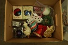 Box of Assorted Christmas Décor