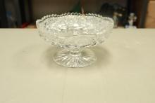 American Brilliant Cut Glass Low Compote