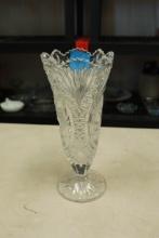 Crystal Vase with Bird Pattern