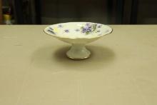 Violet Pattern Porcelain Compote