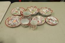 9 Asian Tea Set Pieces