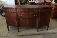 Solid Mahogany Inlaid Buffet