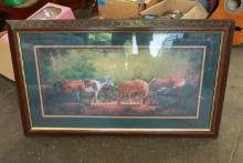 Framed Horse Print