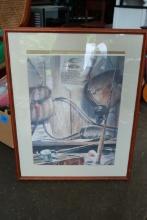 Framed Fishing Print
