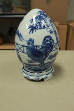 Asian Blueware Egg