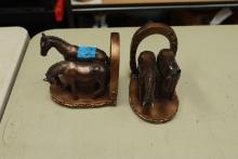 Pair of Resin Horse Bookends