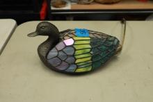 Leaded Glass Duck Lamp