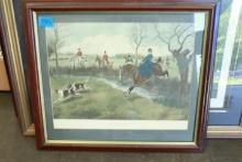 My Lady Leads Framed Fox Hunting Print