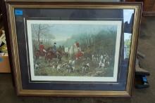 Run to Earth Framed Fox Hunting Print