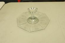 Etched Center Handled Cake Tray