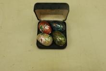 4 Cloisenne Eggs