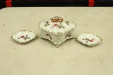 3 Piece Moss Rose Smoking Set