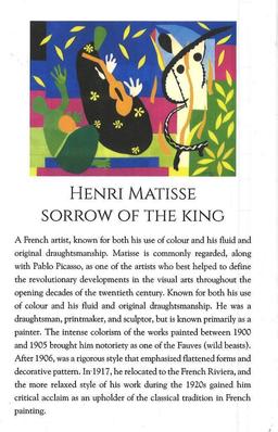 Henri Matisse (1869-1954) "Sorrow Of The King" 11x14 Giclee Art