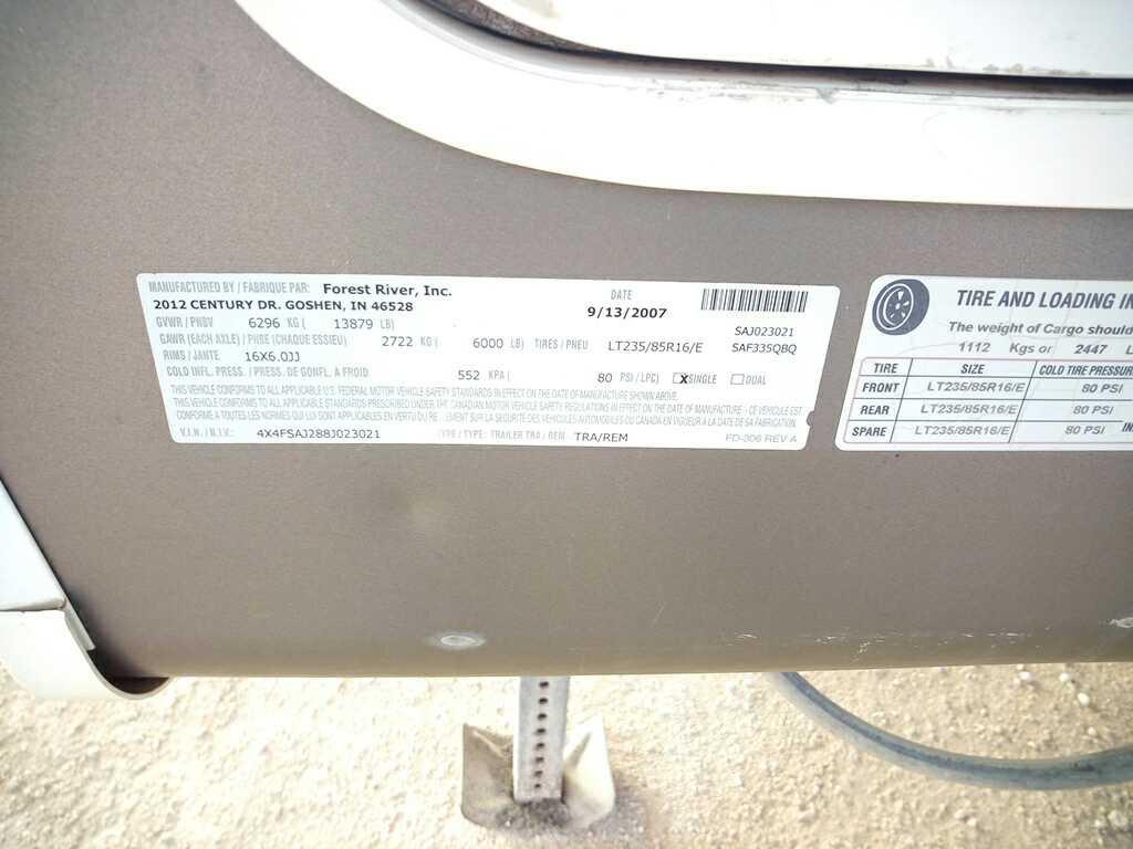 2008 Forest River Sandpiper RV Camping Trailer