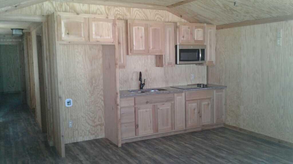 48' x 16' Red Portable Cabin