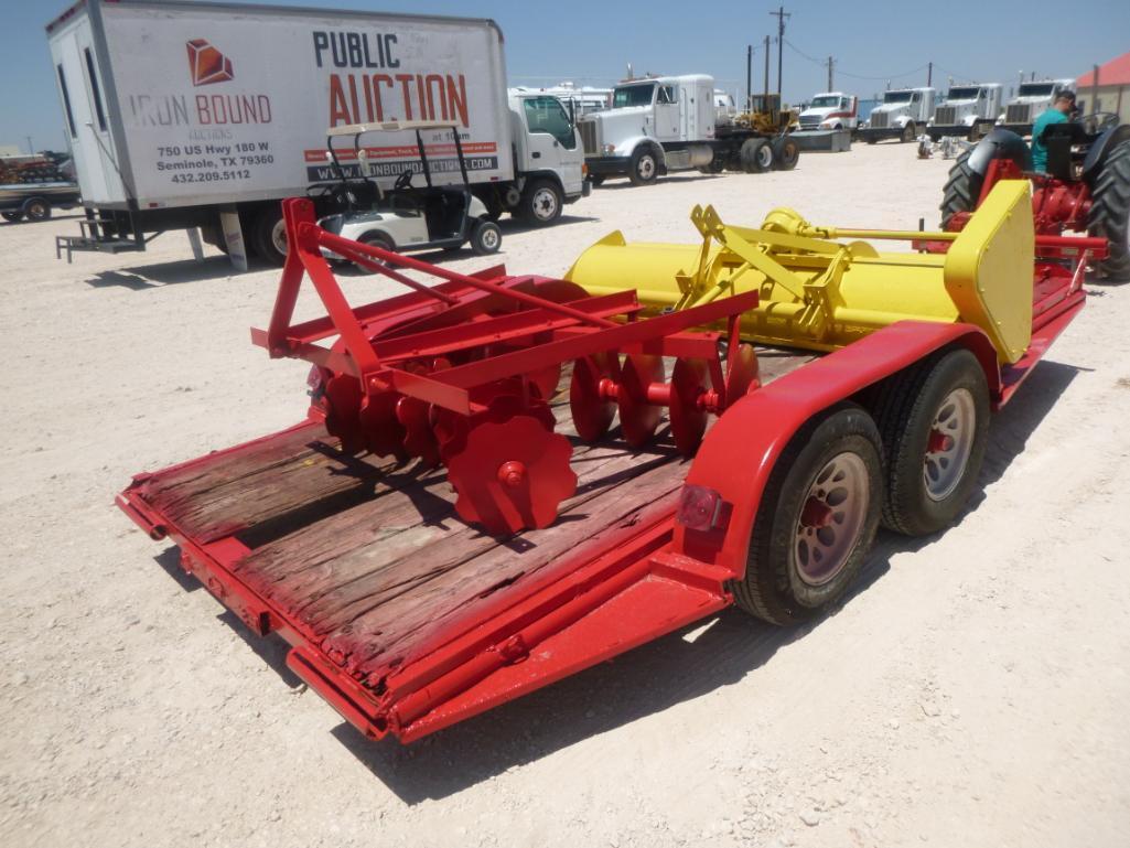 Ford 600 Tractor with Utility Trailer, Attachments