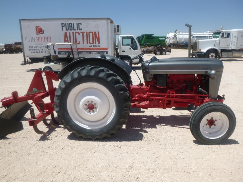 Ford 600 Tractor with Utility Trailer, Attachments