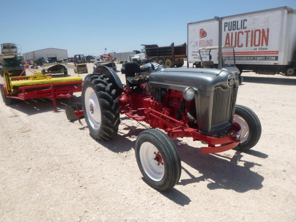 Ford 600 Tractor with Utility Trailer, Attachments