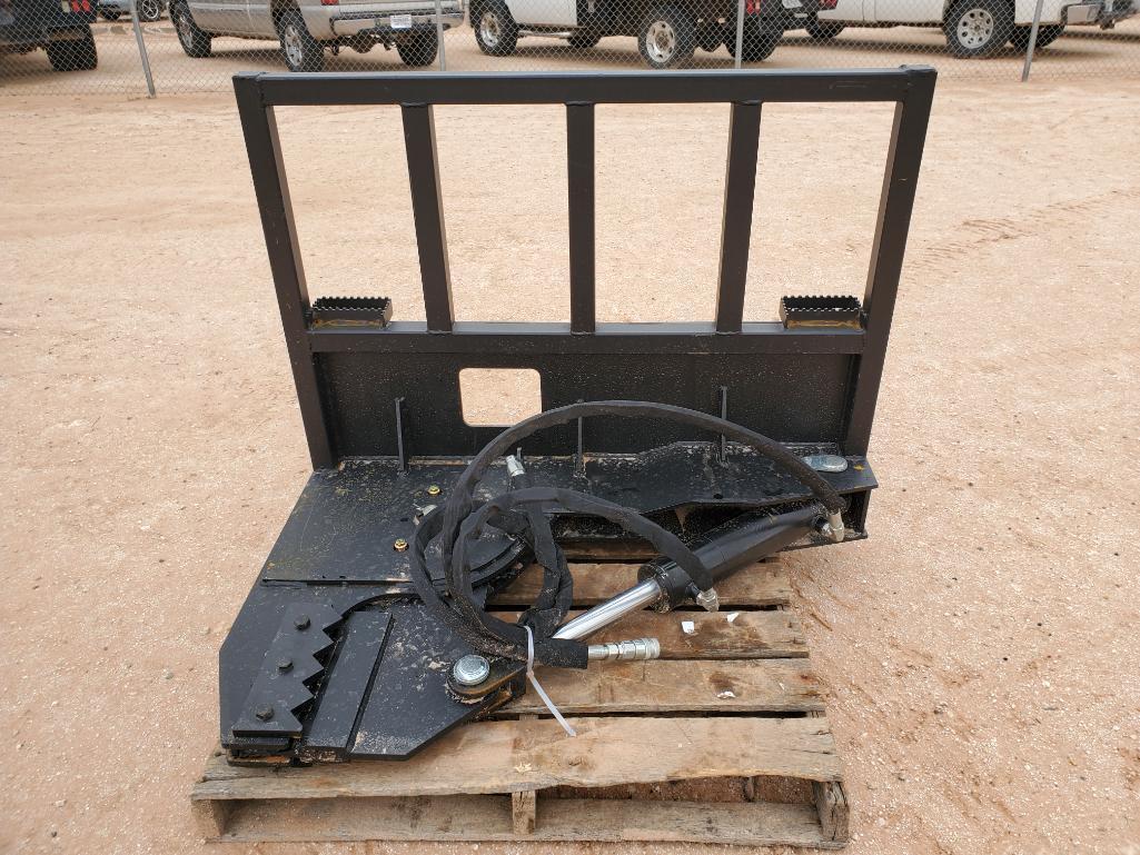 Unused Greatbear Tree Shear, Skid Steer Attachment