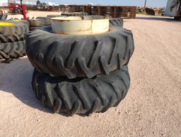 (2) Tractor Wheels & Tires 20.8 R 38