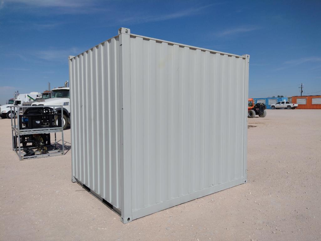Unused 9ft x 7ft Container with 1 Side Door and a Window