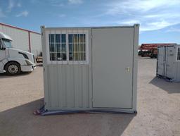 Unused 8ft x 6ft Container with 1 Side Door and a Window