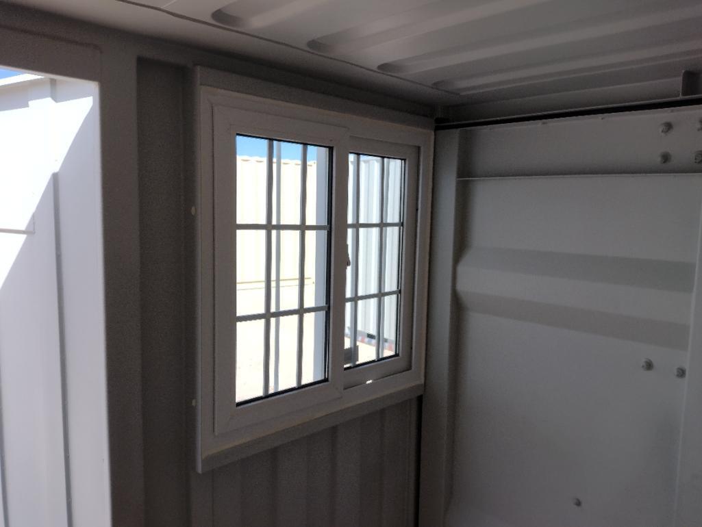 Unused 7ft x 6ft Container with 1 Side Door and a Window