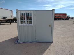 Unused 7ft x 6ft Container with 1 Side Door and a Window