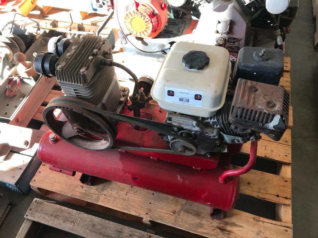 WHEEL BARROW AIR COMPRESSOR, HONDA GAS MOTOR