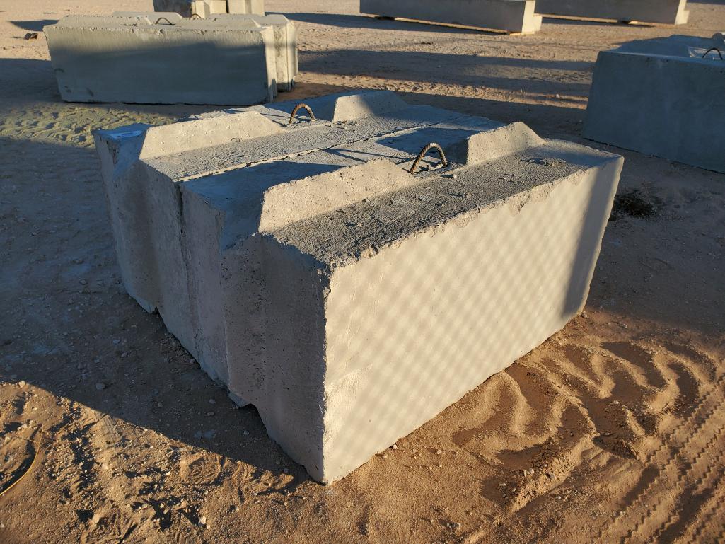 (2) Concrete Retaining Blocks 6ft X 2ft