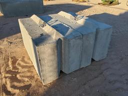 (2) Concrete Retaining Blocks 6ft X 2ft