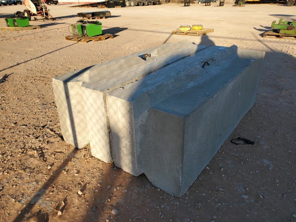 (2) Concrete Retaining Blocks 6ft X 2ft