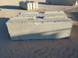 (2) Concrete Retaining Blocks 6ft X 2ft