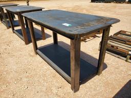 Unused 30'' X 57'' Welding Table with Shelf 5/16'' Top